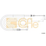 Cablu frana mana Renault Megane 1 Grandtour (Ka0/1) Cofle 106685, parte montare : dreapta, spate