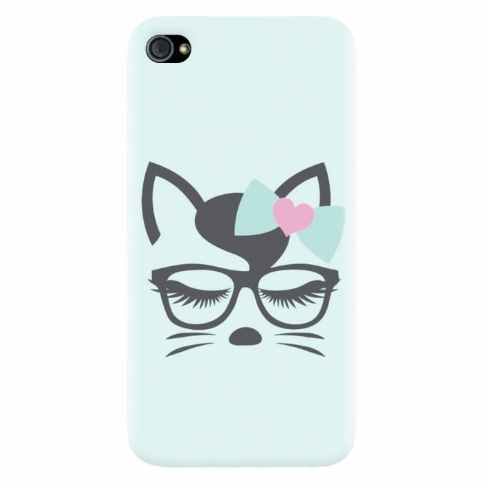 Husa silicon pentru Apple Iphone 4 / 4S, Angel Cat