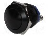 Intrerupator anti-vandalism, OFF-(ON), &Oslash;19mm, ONPOW - GQ19B-10/A
