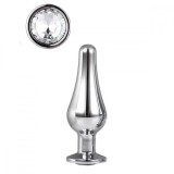 Dop Anal Pleasure Plug Medium Argintiu Gleaming Love
