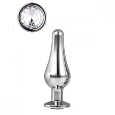 Dop Anal Pleasure Plug Medium Argintiu Gleaming Love