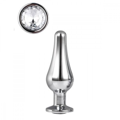 Dop Anal Pleasure Plug Medium Argintiu Gleaming Love foto
