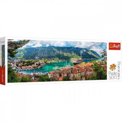 PUZZLE TREFL 500 PANORAMA ORASUL KOTOR MUNTENEGRU SuperHeroes ToysZone foto