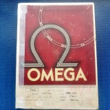 D633-Cutie OMEGA Cronograf veche ceas si piese carton 18/13 cm.