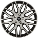 Set 4 Capace Roti 15 inchi (R15) Dakar Gri-Negru, Compatibile Cu Toyota