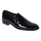 Pantofi barbati eleganti din piele naturala Negru Lac - Model fara siret Mateo