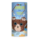 Kit Diy Loopie Fun, Avenir, Prima mea geanta de plus bucle, Ursulet