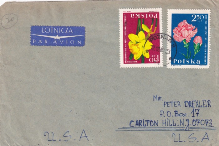 FILATELIE TEMATICA - PLIC POLONIA TEMATICA FLORA FLORI