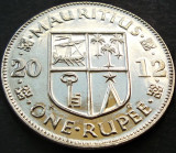 Cumpara ieftin Moneda exotica 1 RUPIE - MAURITIUS, anul 2012 *cod 1543, Africa