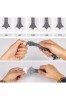 Set dispozitiv pentru modelare si curatare silicon Soft Trowel 3 in 1 , accesorii incluse, usor de utilizat, gri, Doty