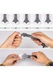 Set dispozitiv pentru modelare si curatare silicon Soft Trowel 3 in 1 , accesorii incluse, usor de utilizat, gri, Doty