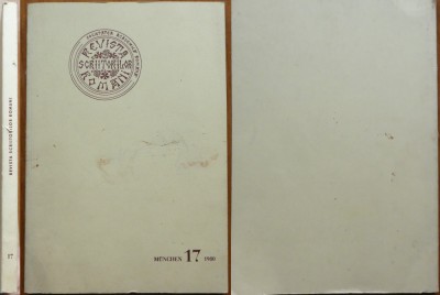 Revista Scriitorilor Romani, nr. 17, Munchen, 1980, Mircea Eliade, Vintila Horia, Horia Stamatu, Monica Lovinescu, Miron Chiropol foto