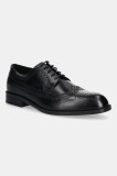 BOSS pantofi de piele Tayil culoarea negru, 50543423