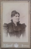 Portret doamna// CDV W. Oppelt, Bucuresci, Romania 1900 - 1950, Portrete