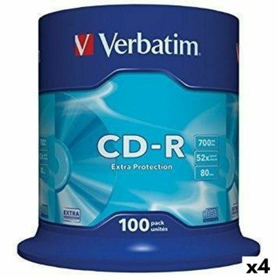CD-R Verbatim Extra Protection 700 MB 52x 100 Piese (4 Unități) foto