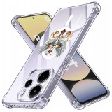 Husa antisoc pentru xiaomi redmi note 14 4g (standard) - airbag magsafe, col&Egrave;uri ranforsate - cross white wings