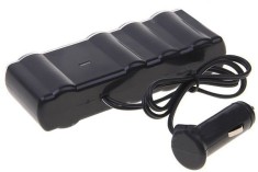 Prelungitor priza 4 cai auto si 2 USB WF4008 VistaCar foto