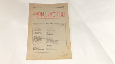 Revista GANDUL NOSTRU Anul I, Nr.2-3, IAN.-FEBR.1942 foto