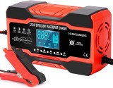 Redresor/Incarcator baterie auto, 8A / 24V cu ecran LCD protectie multipla