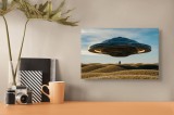 Tablou Canvas pe temă de peisaj futurist, 39 x 26 cm, CMCLASS