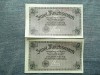2 consecutive ReichsMark ND (1940-1945) Germania / mark marci 11253067-11253068