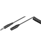 Cablu spiralat ultra-flexibil prelungitor audio stereo Jack 6.35 mm, Goobay