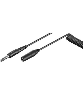 Cablu spiralat ultra-flexibil prelungitor audio stereo Jack 6.35 mm foto