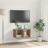 vidaXL Set cabinet TV Stejar Lemn prelucrat Cabinet TV Dreptunghiular