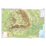 Romania. Harta fizico-geografica si a resurselor naturale de subsol - CR-3101A 160x120 cm