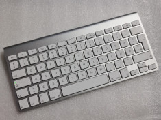 Tastatura Bluetooth Apple, Model A1314, Aluminiu - poze reale foto