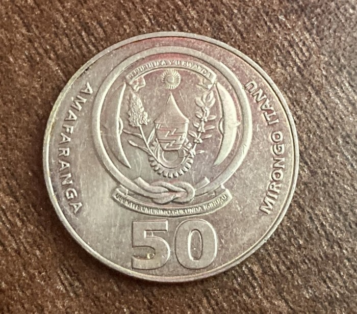 C50 - Moneda foarte veche - Rwanda - 50 amafaranga - 2003