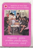bnk cld Calendar de buzunar 1981 - Crucea Rosie