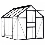 Cumpara ieftin Seră, antracit, 4,75 m&sup2;, aluminiu