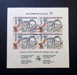 Cehoslovacia 1988 - Coliță Filatelică &bdquo;Ziua Filateliei Tematice / Expoziția Mondială Praga 1988&rdquo; (Interkosmos / Praga 88) Ștampilat - Cod: -SW13