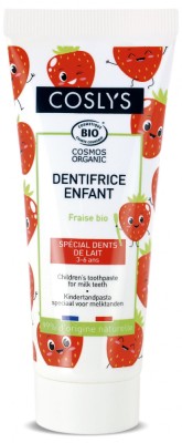 Pasta de dinti BIO pentru copii, dinti de lapte(3-6 ani), cu capsuni Coslys foto