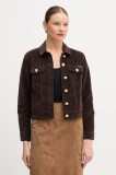 Dkny geacă culoarea maro, de tranziție, DJ5J6205