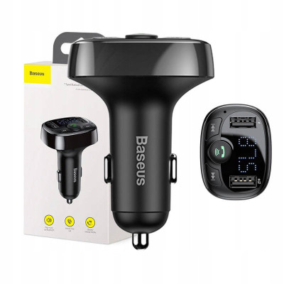 Baseus T tipizat Bluetooth MP3 MP3 &amp;icirc;ncărcător de mașină transmițător auto foto