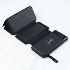 Baterie externa solara wireless-Acumulator solar 10000 mAh