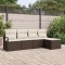 vidaXL Set de canapele pentru grădină 5 pcs Maro Rattan poli 3346338