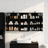 vidaXL Set dulap baie pentru 3 pcs 116 x 16 x 62,5 cm Lemn compozit 3403817