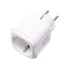 Priza Smart Home WiFi Tuya 20A, E-LOCKS, model SP20A, cu modul contorizare incorporat, protectie copii, compatibila Alexa si Google Assistant, Android