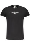Esercito Tricou barbati, cu imprimeu pe centru, Regular fit, Negru (Marime: 2XL)
