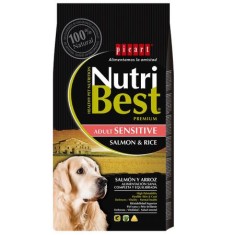 Hrana uscata pentru caini premium cu somon si orez, Adult, Nutribest, 3 kg foto