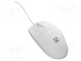 Mouse optic alb NATEC USB A cu cablu 1,5m PnP