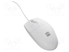 Mouse optic alb NATEC USB A cu cablu 1,5m PnP