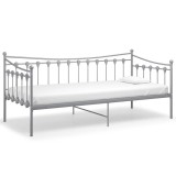 Cumpara ieftin Cadru pat canapea, gri, 90x200 cm, metal