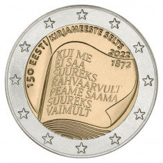 Estonia 2 Euro 2022 (Society of Estonian Literati) B11, KM-104 UNC !!! foto