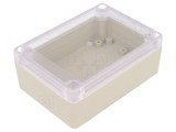 Carcasă universală 75mm x 105mm x 40mm din policarbonat 1085