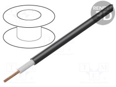 Cablu Li2G 1x1mm2 litat Cu silicon negru 1kV 100m foto