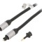 Cablu optic Toslink 0,75m aurit